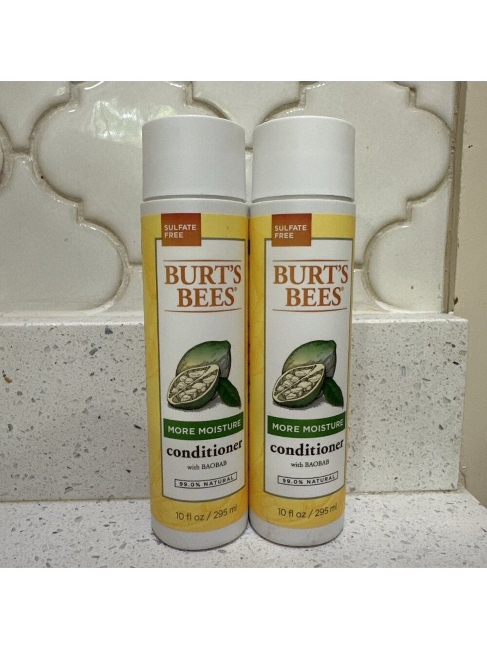 2-Burt's Bees More Moisture Conditioner with Baobab Sulfate Free 10 fl oz NEW